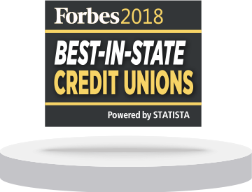 Forbes 2018 Best in state Credit Union logo