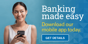 Banking made easy. Download our mobile app today. Get details
